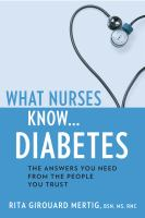 What_nurses_know--_diabetes