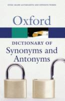 The_Oxford_dictionary_of_synonyms_and_antonyms