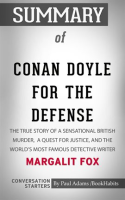 Summary_of_Conan_Doyle_for_the_Defense__The_True_Story_of_a_Sensational_British_Murder__a_Quest_for